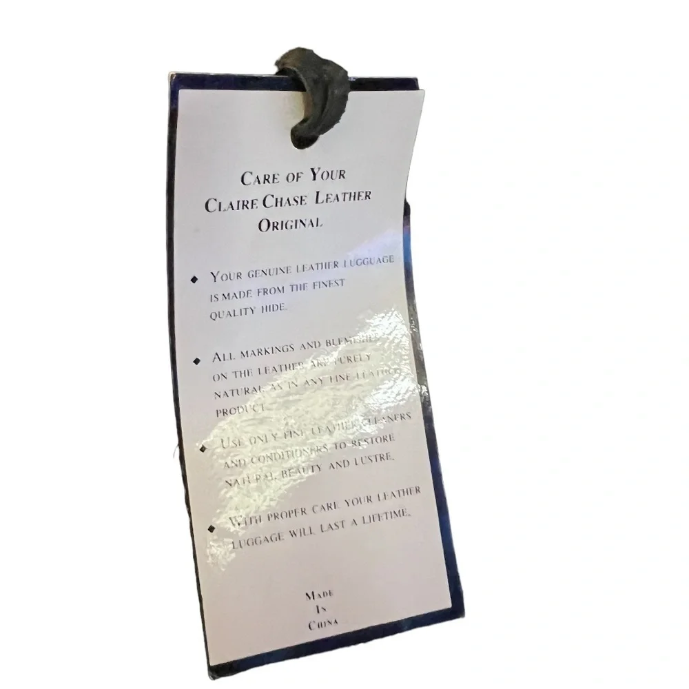 Claire Chase‎ Classic Garment Black Bag Saddle